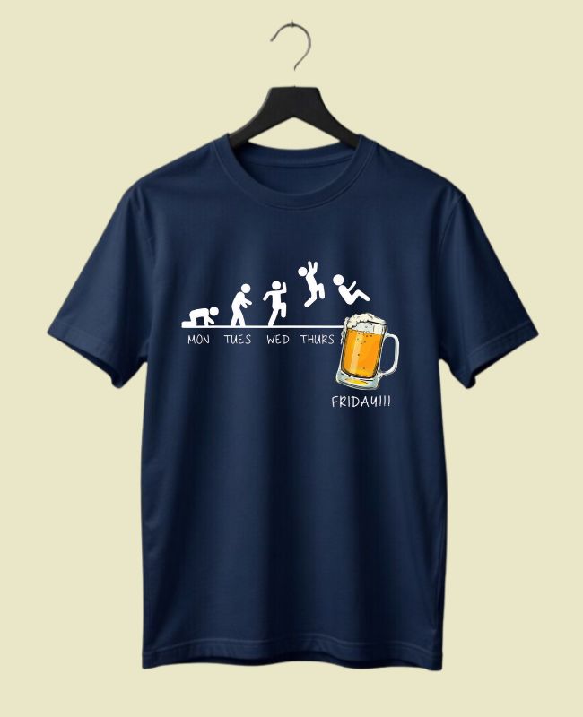 Drink Friday Half-Sleeve T-Shirt