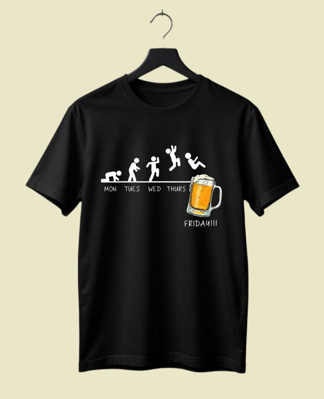 Drink Friday Half-Sleeve T-Shirt
