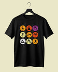 Yoga Poses Half-Sleeve T-Shirt