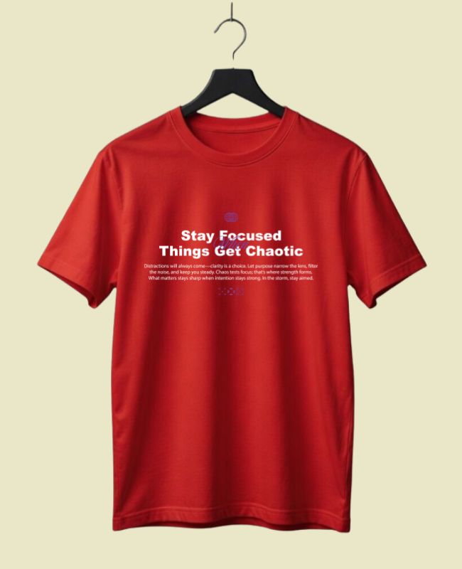 Stay Focused Half Sleeve T-Shirt