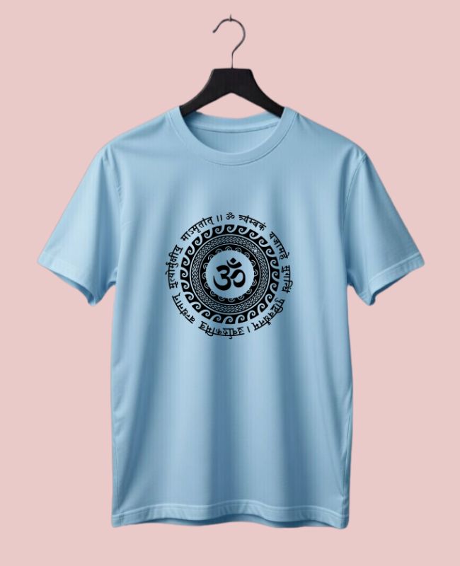 Om Sanskrit Half-Sleeve T-Shirt