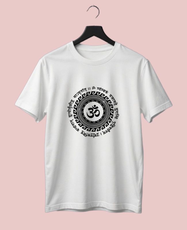 Om Sanskrit Half-Sleeve T-Shirt