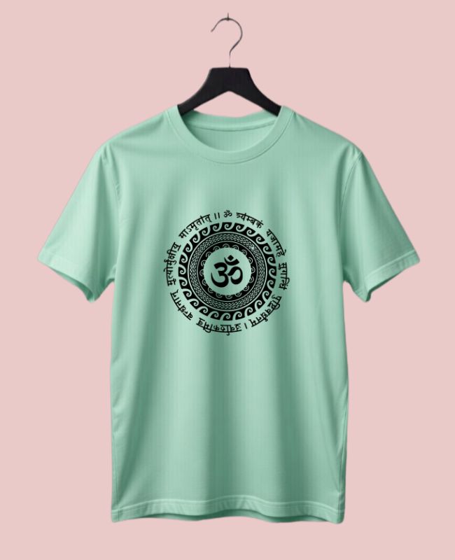 Om Sanskrit Half-Sleeve T-Shirt