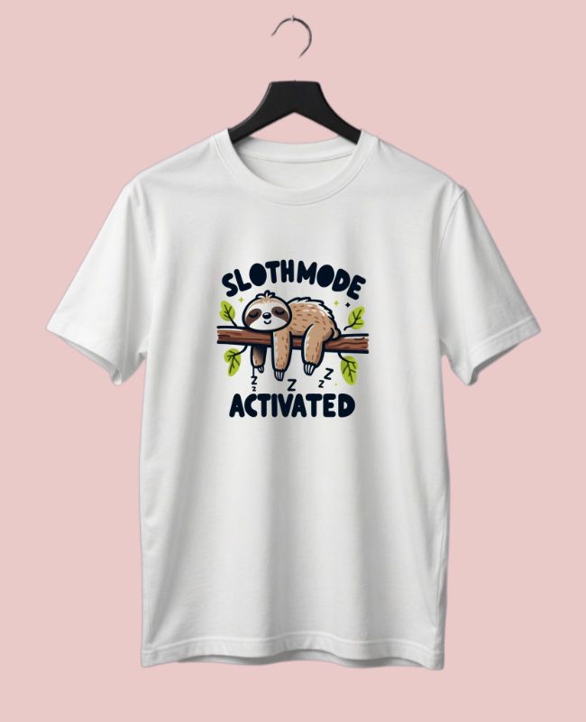 Slothmode Activated Half-Sleeve T-Shirt
