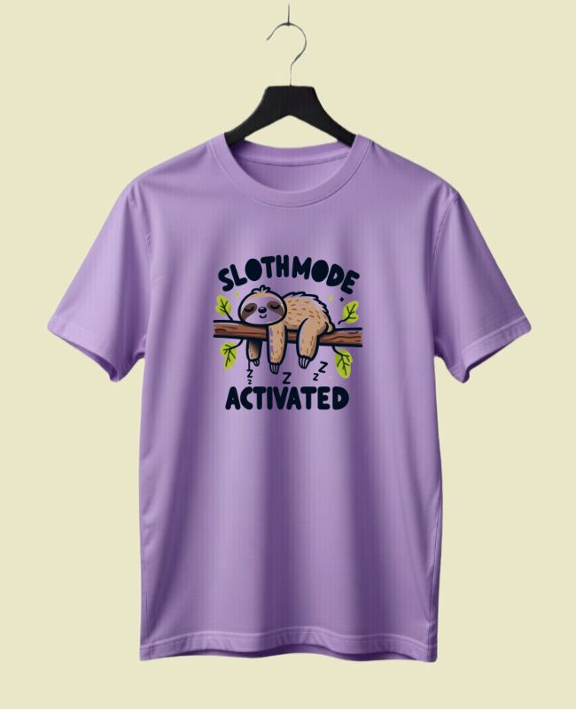 Slothmode Activated Half-Sleeve T-Shirt