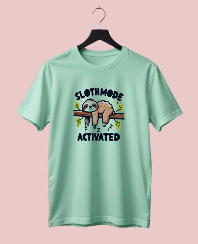 Slothmode Activated Half-Sleeve T-Shirt