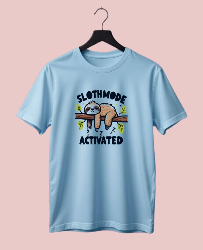 Slothmode Activated Half-Sleeve T-Shirt