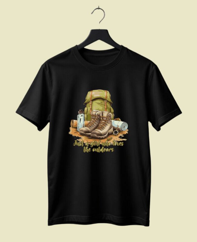 Who Loves The Outdoors Half Sleeve T-shirt