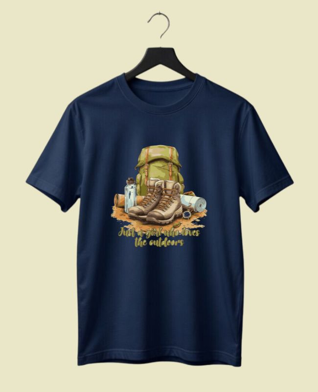 Who Loves The Outdoors Half Sleeve T-shirt