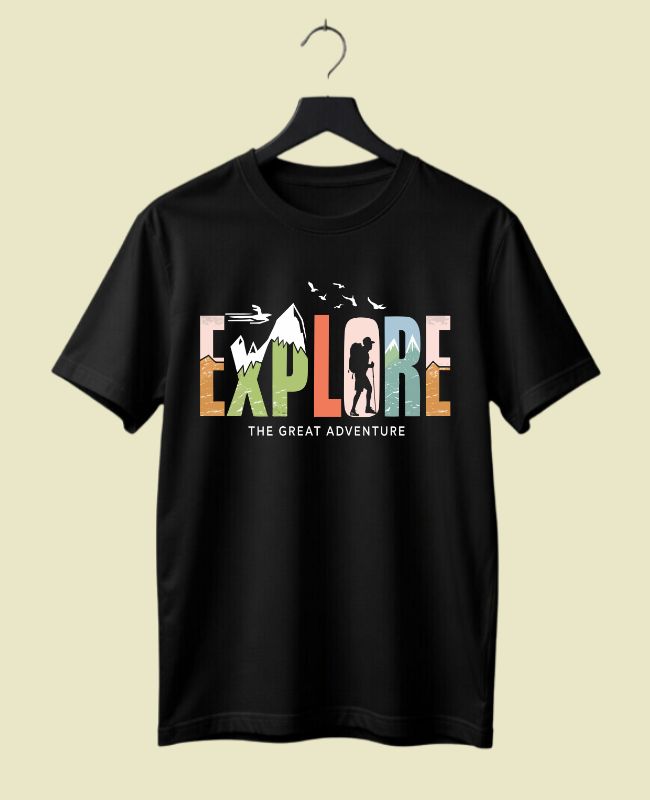 Explore Half Sleeve T-Shirt