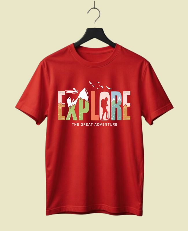 Explore Half Sleeve T-Shirt