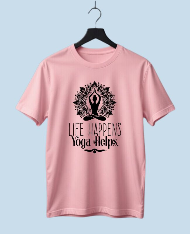 Yoga Helps Half-Sleeve T-Shirt