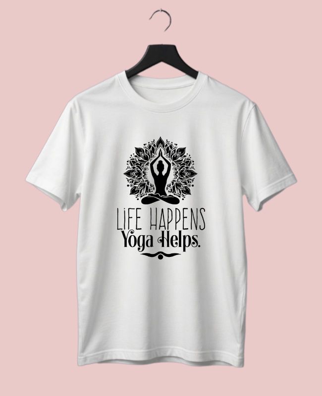 Yoga Helps Half-Sleeve T-Shirt